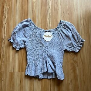 Cotton Candy LA Blue Top